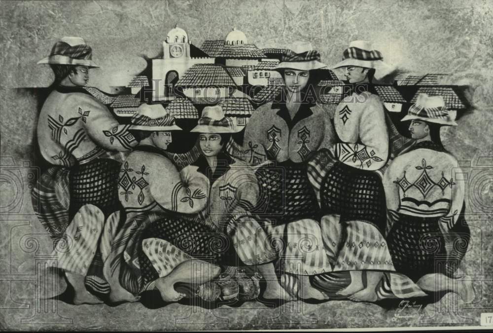 1977 Press Photo "Market of Soloia," Guatemalan Art, Tells the Country's Story - Historic Images