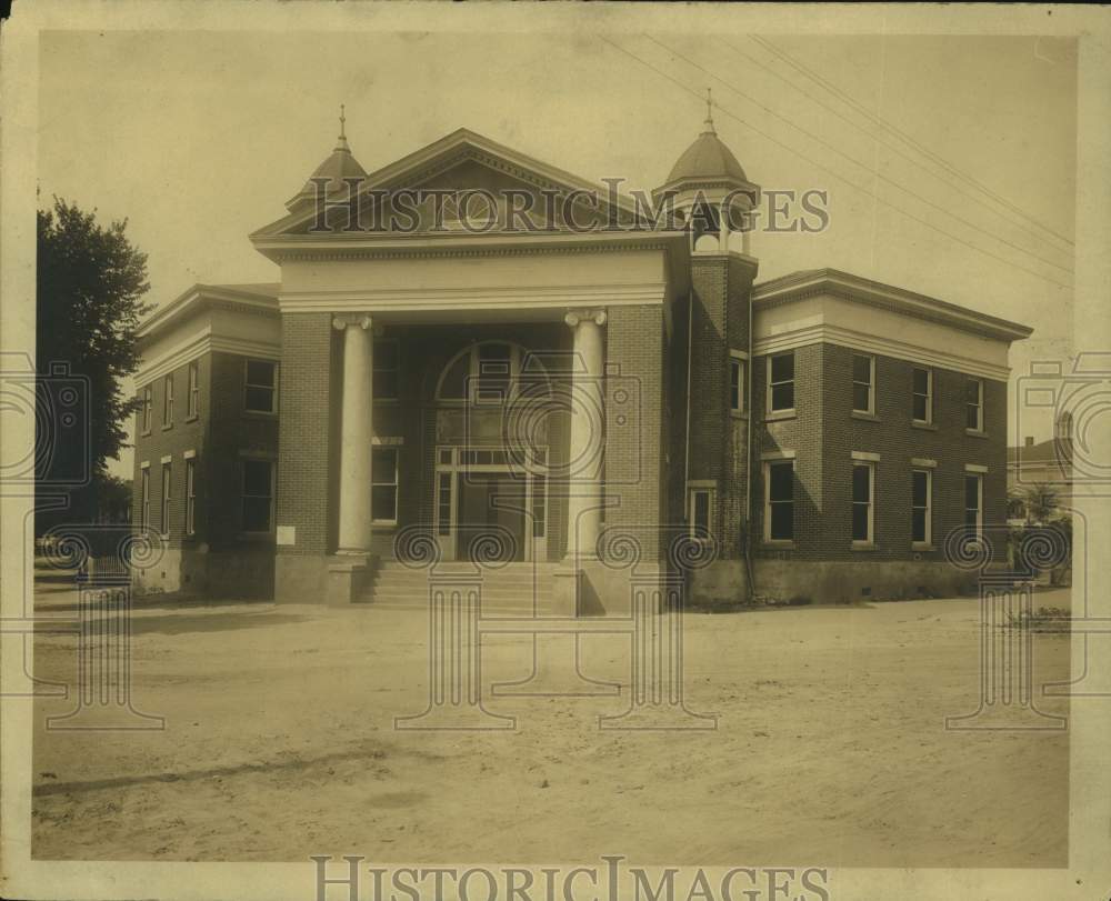 1937, 1st Methodist Church, Lanett, Alabama, exterior shot - Historic Images