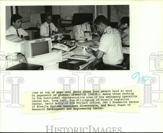 Press Photo Redstone Arsenal Operation Center, Huntsville, Alabama - abna43784 - Historic Images