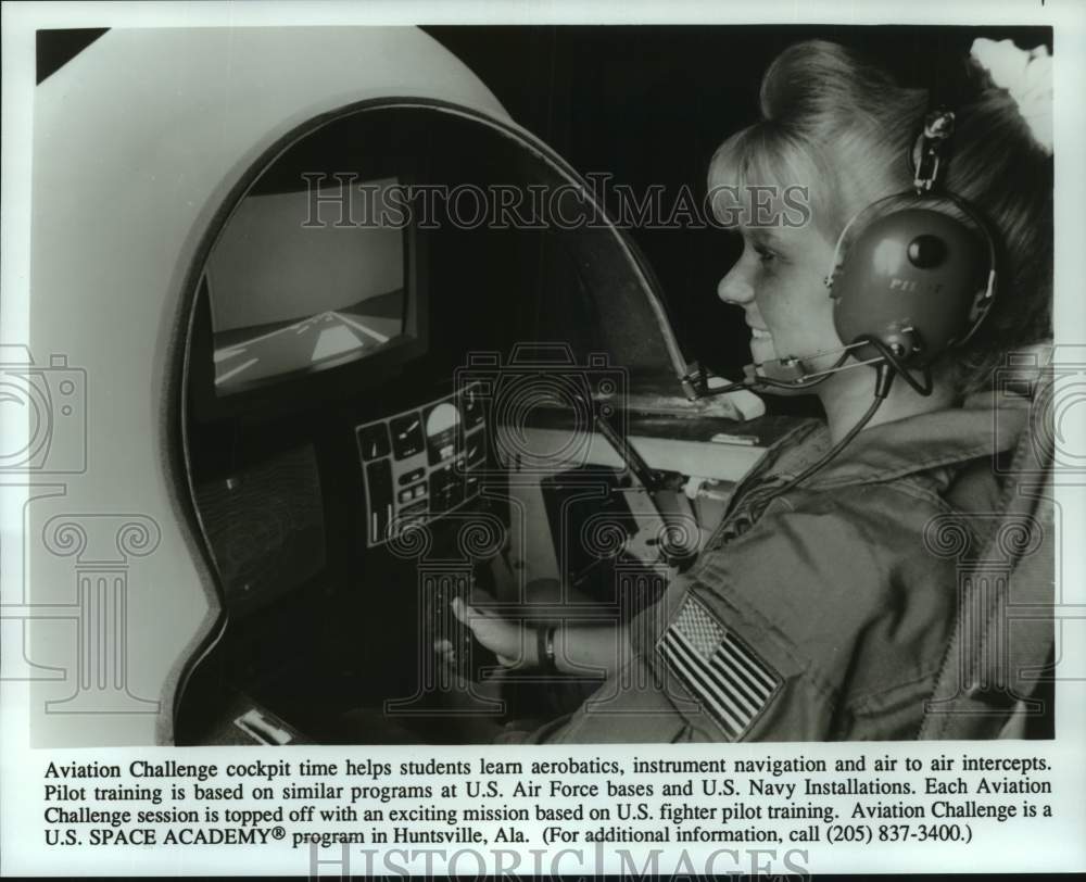 Press Photo Aviation Challenge at US Space Academy, Hunstville, Alabama - Historic Images