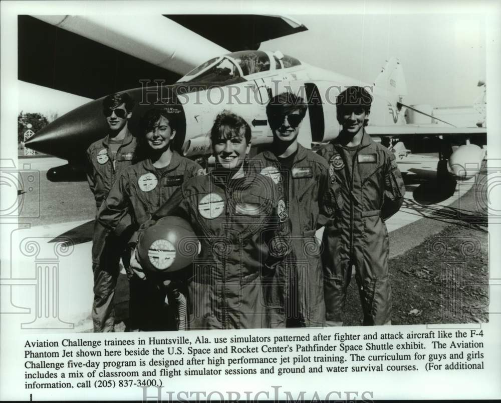 Press Photo Aviation Challenge trainees in Huntsville, Alabama - abna43792 - Historic Images