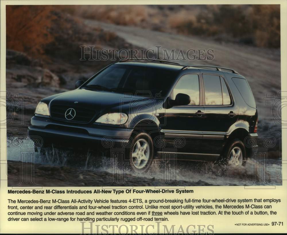 Press Photo Mercedes Benz M-Class All-Activity Vehicle - Historic Images