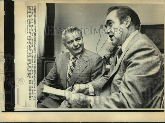 1974, George Wallace, Governor of Alabama & Senator Robert Byrd - Historic Images
