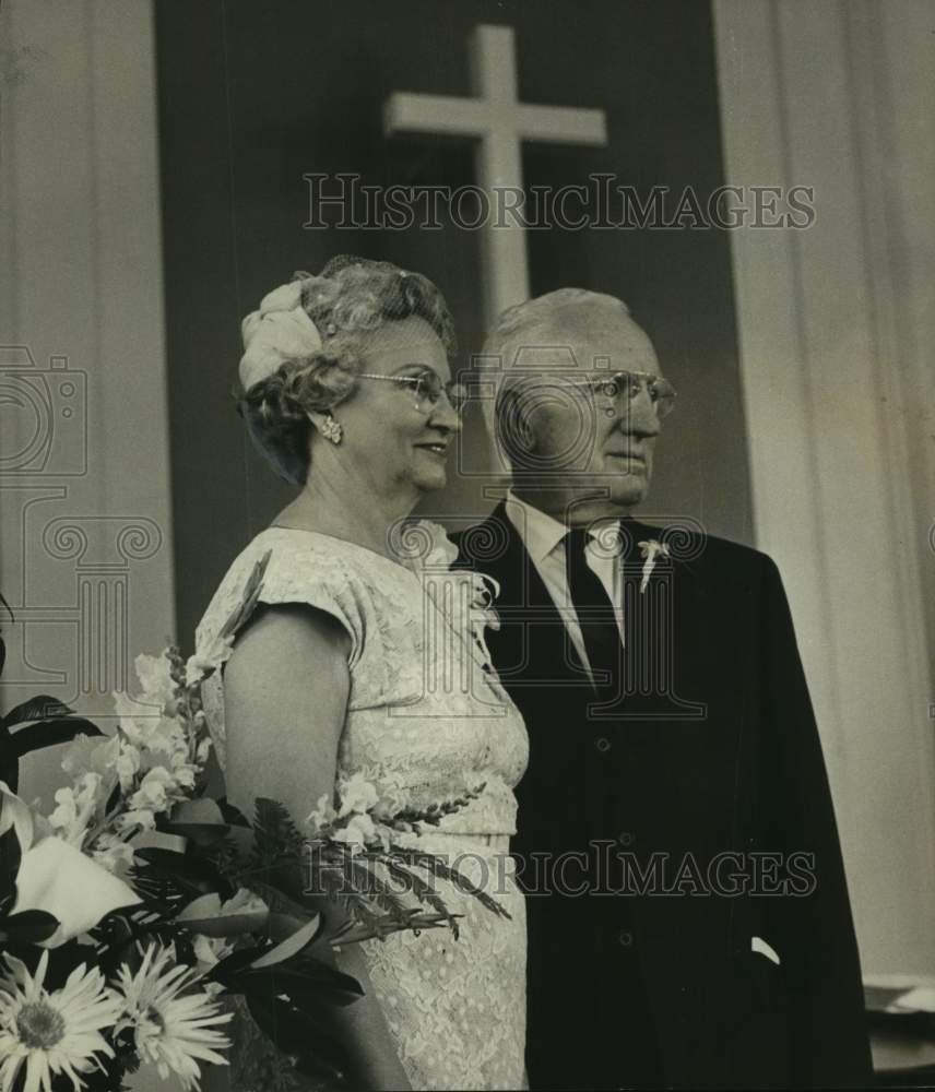 1964, Mr. &amp; Mrs. Frank Boyd Married, Auburn First Presbyterian Church - Historic Images