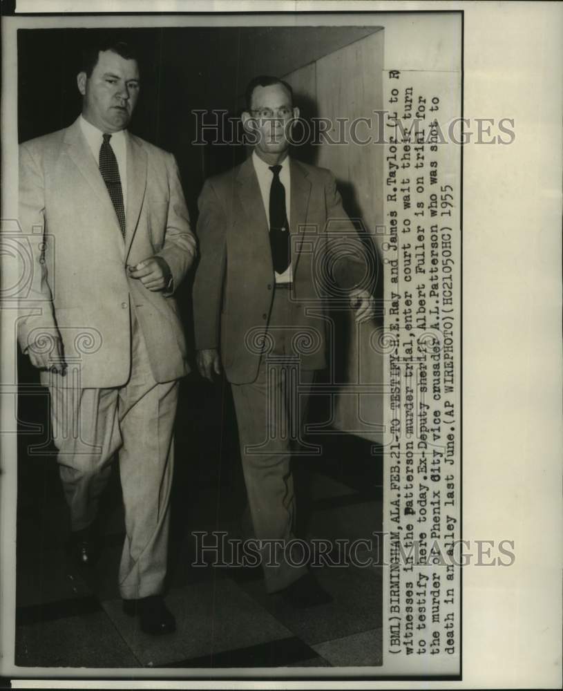 1955 Press Photo James R.Taylor, Columbus Georgia, witness, Albert Fuller trial - Historic Images