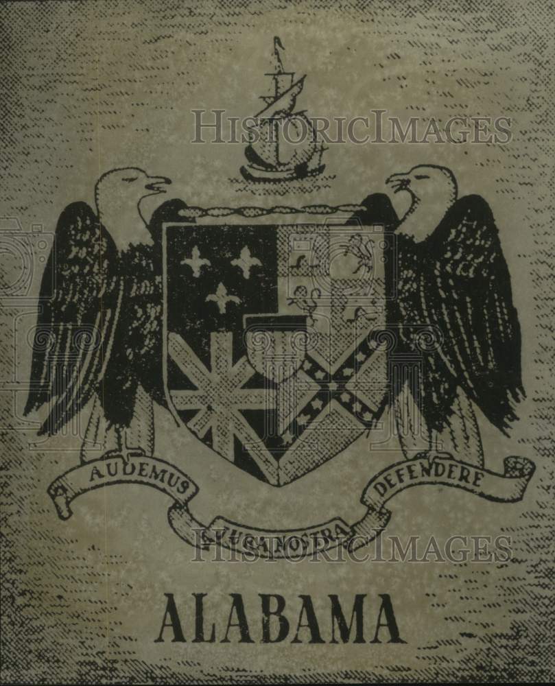 1977 Press Photo Alabama Coat of Arms - abna43904 - Historic Images