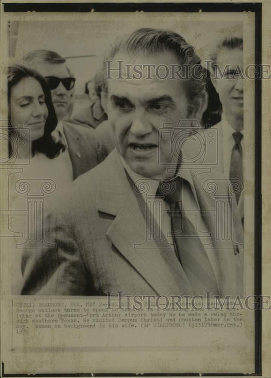 1972 Press Photo George Wallace, candidate for President - abna43963 - Historic Images