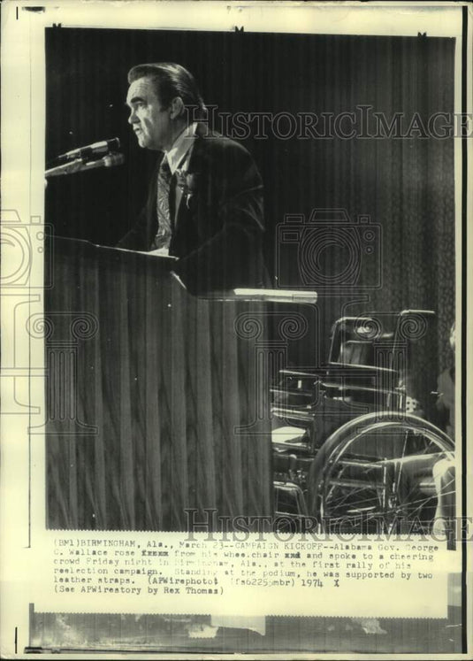 1974, George Wallace, Governor of Alabama - abna43965 - Historic Images