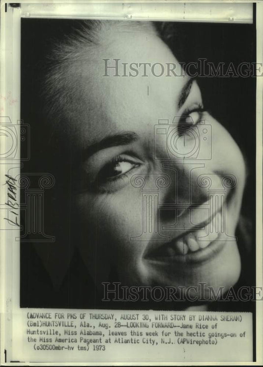 1973 Jane Rice, Miss Alabama - Historic Images