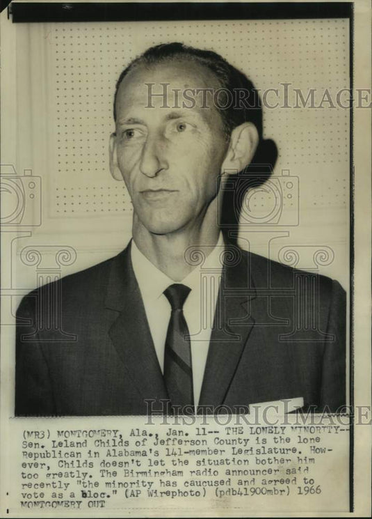 1966, Leland Childs, Alabama State Representative - abna43998 - Historic Images