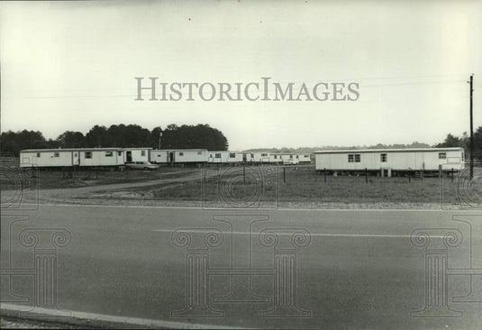 1973 Press Photo Brent Alabama mobile homes for tornado victims - abna44062-Historic Images