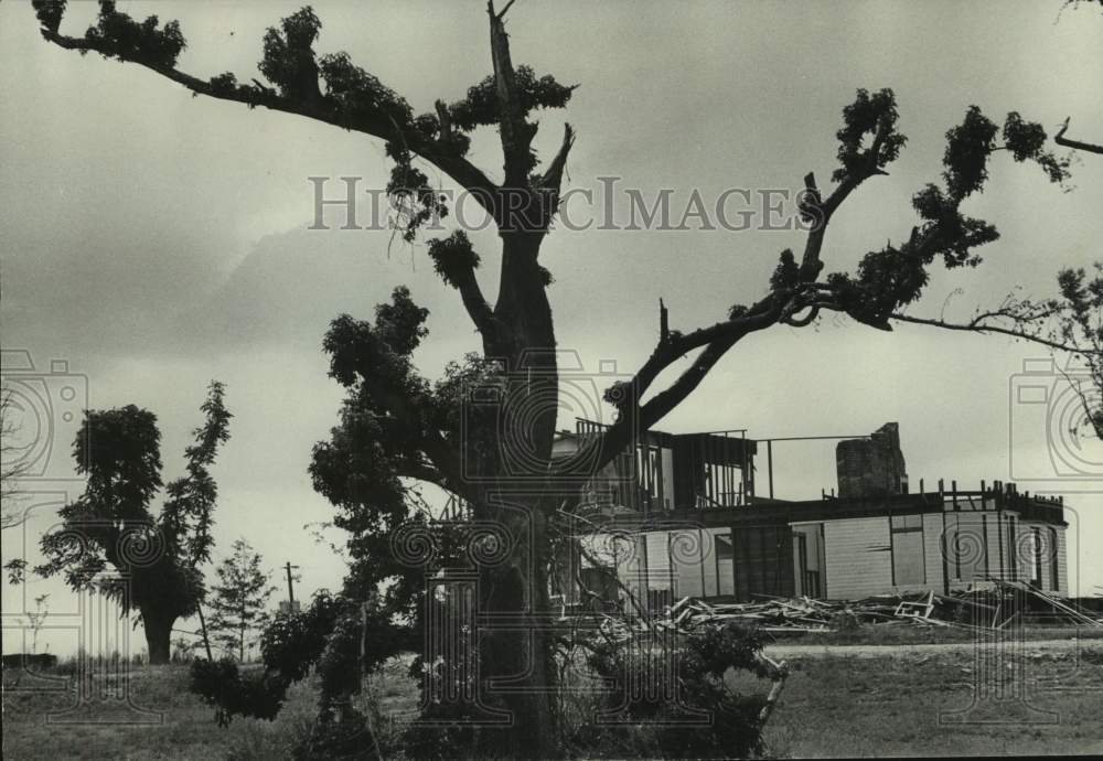 1973, House destroyed by storm in Brent, Alabama - abna44063 - Historic Images