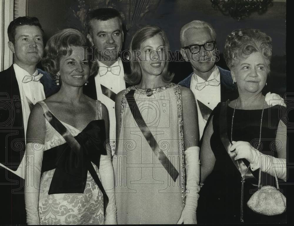 1970, Branchwater Hunt Club members at the annual ball in Alabama - Historic Images