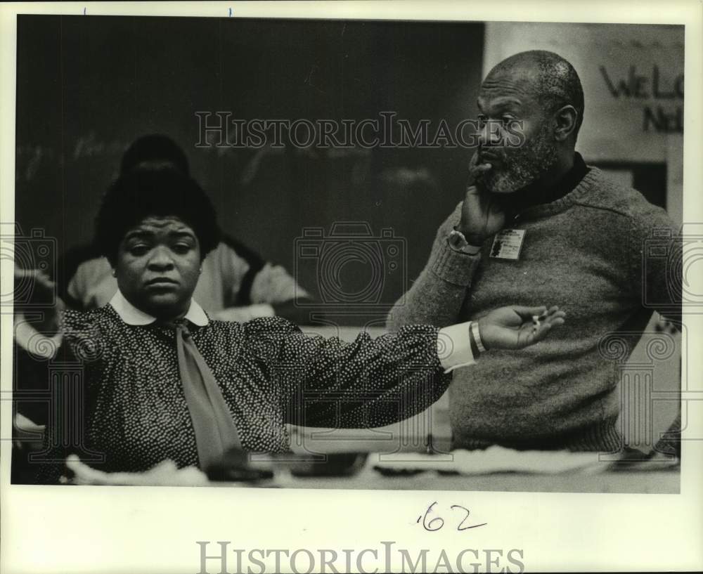 1983 Press Photo Nell Carter &amp; Perry Anderson - abna44075 - Historic Images