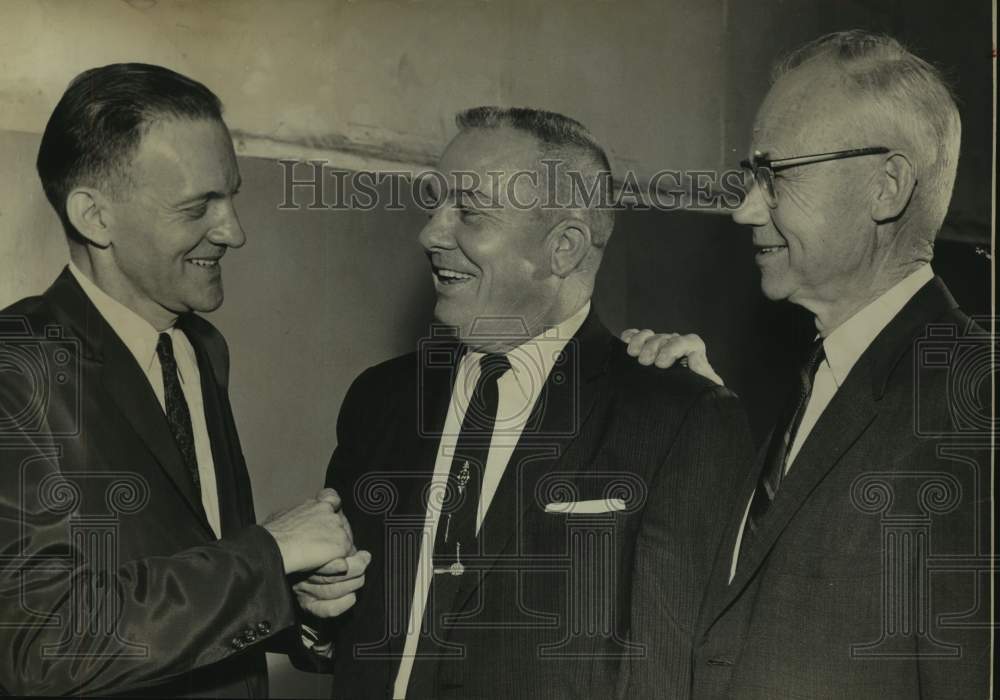 1961, School Officials Dr. Felix Robb, J.T. Waggonner and Other Man - Historic Images