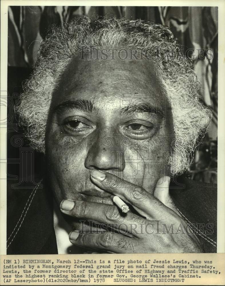 1978 Press Photo Jessie Lewis,former George Wallace cabinet member in Alabama - Historic Images