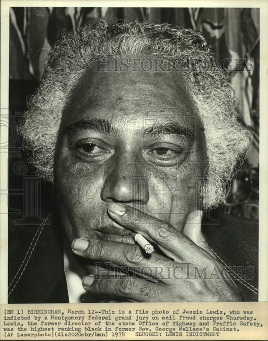 1978 Press Photo Jessie Lewis,former George Wallace cabinet member in Alabama - Historic Images