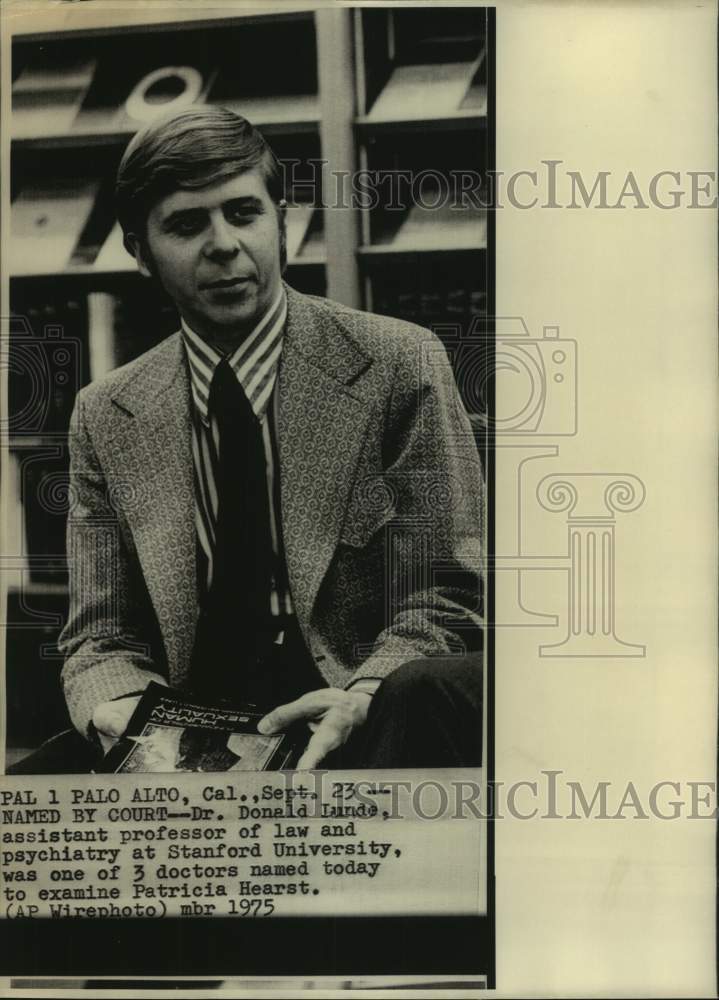 1975 Press Photo Dr. Donald Lunde of Stanford University - abna44245 - Historic Images