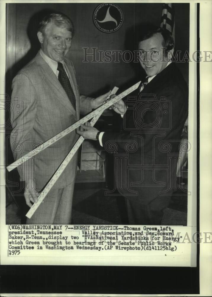 1975 Press Photo Tennessee Officials at Senate Public Works Committee - Historic Images