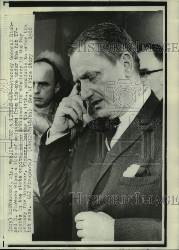 1966 Press Photo Alabama Attorney General Richard M. Flowers - abna44265 - Historic Images