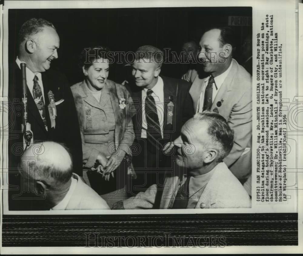 1956 North Carolina Delegates to Republican National Convention - Historic Images