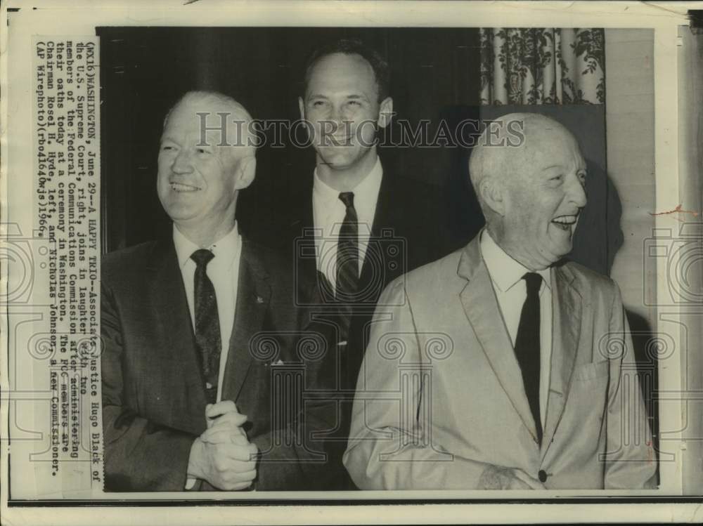 1966, Justice Hugo Black and Federal Trade Commission Members - Historic Images