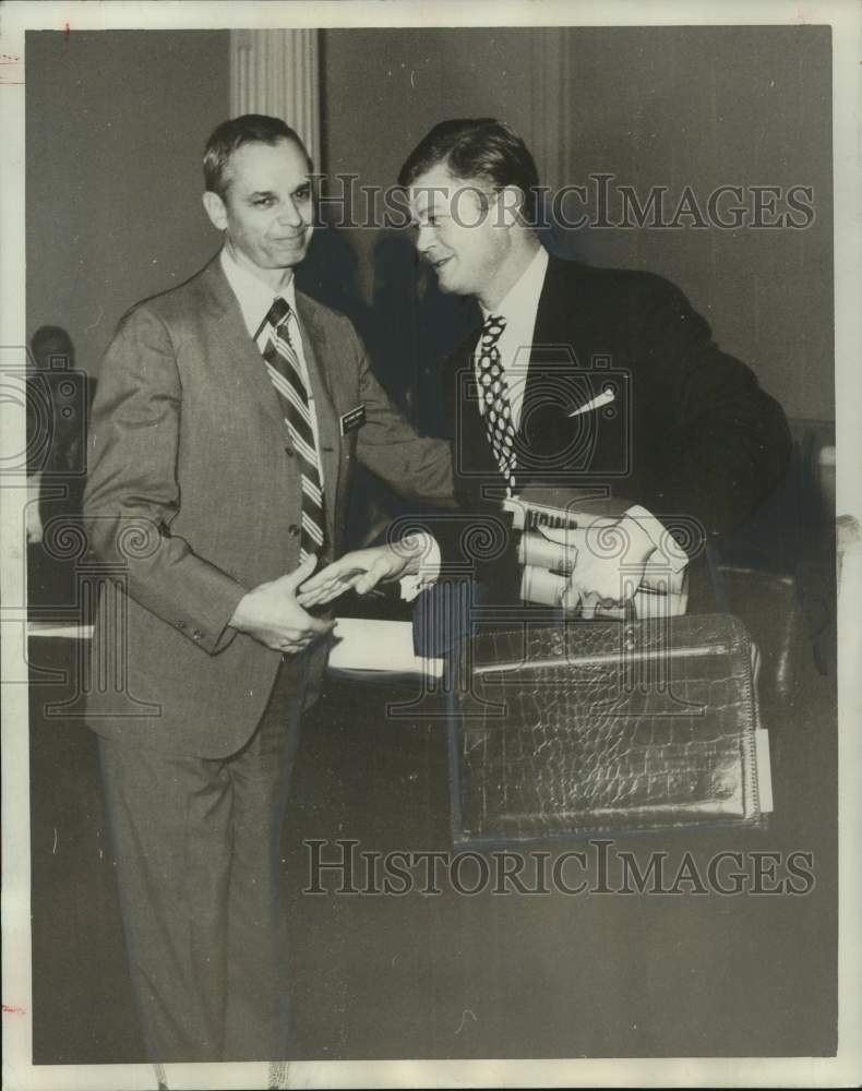 1971, Pierre Pelham & Richard Dominick, Alabama politicians - Historic Images