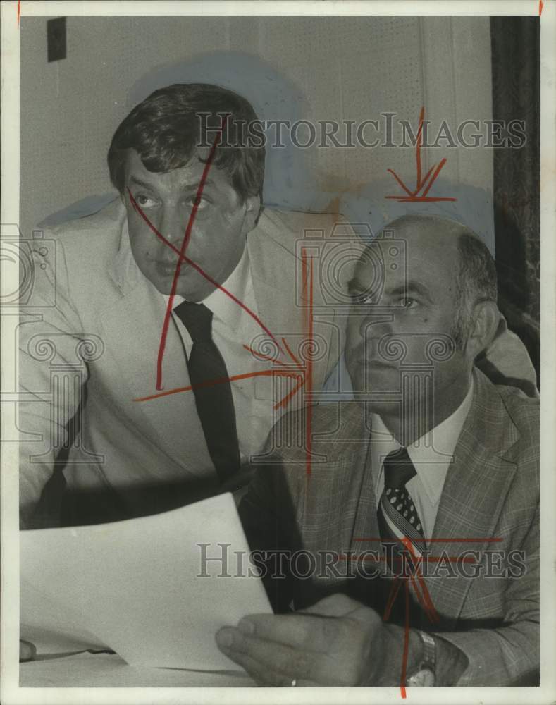 1978 Press Photo Alabama politicians Senator Proctor, Curtis Smith re: porn bill - Historic Images