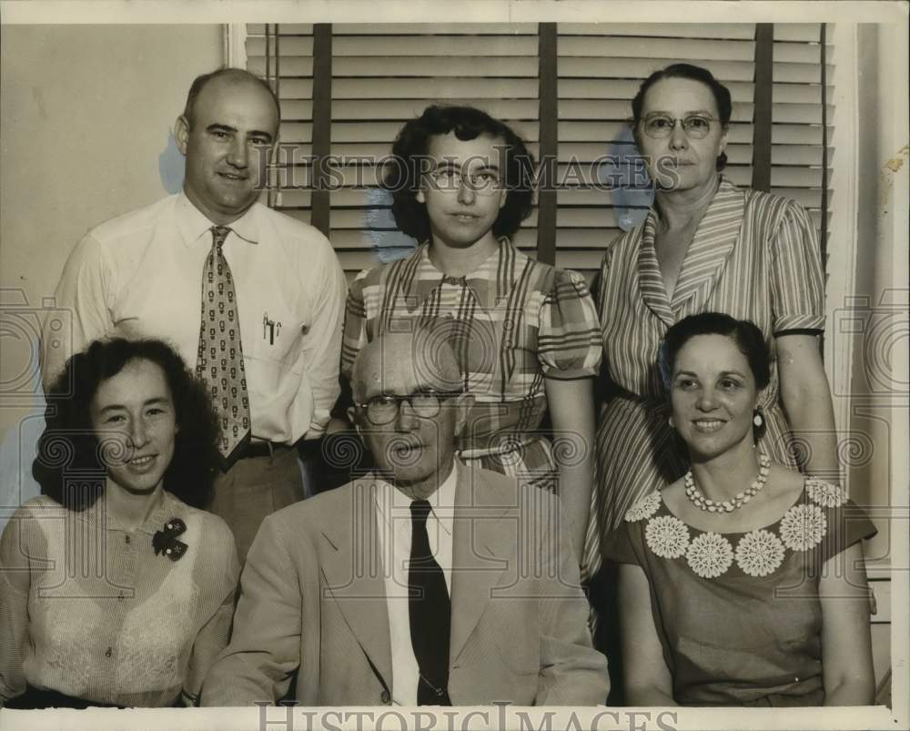 1953 Press Photo Probate W.R. Stuart and probate court, Baldwin County, Alabama-Historic Images