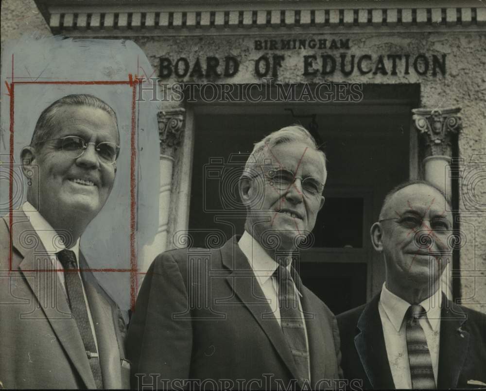 1958, Educators Theo Wright, Frazier Banks and Sellers Stough - Historic Images