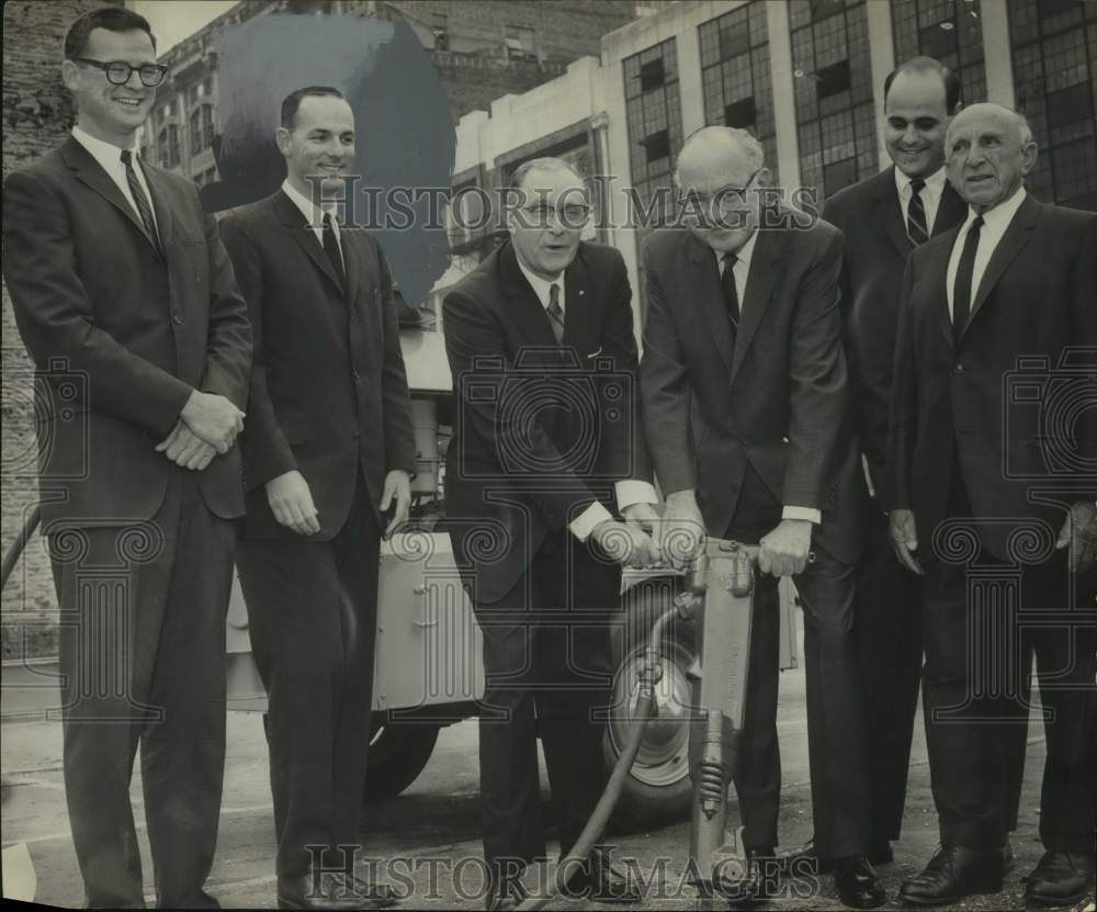 1965, Richard Pizitz, Department Store Executive, ground breaking, AL - Historic Images