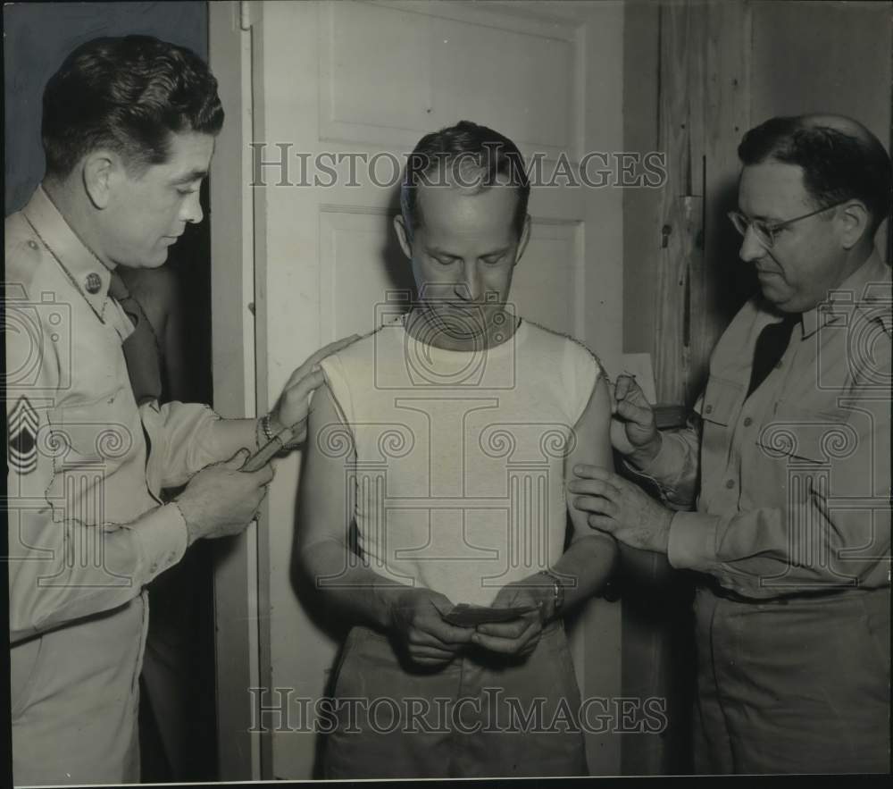 1953, King Sparks of Birmingham gets immunization shots before camp - Historic Images