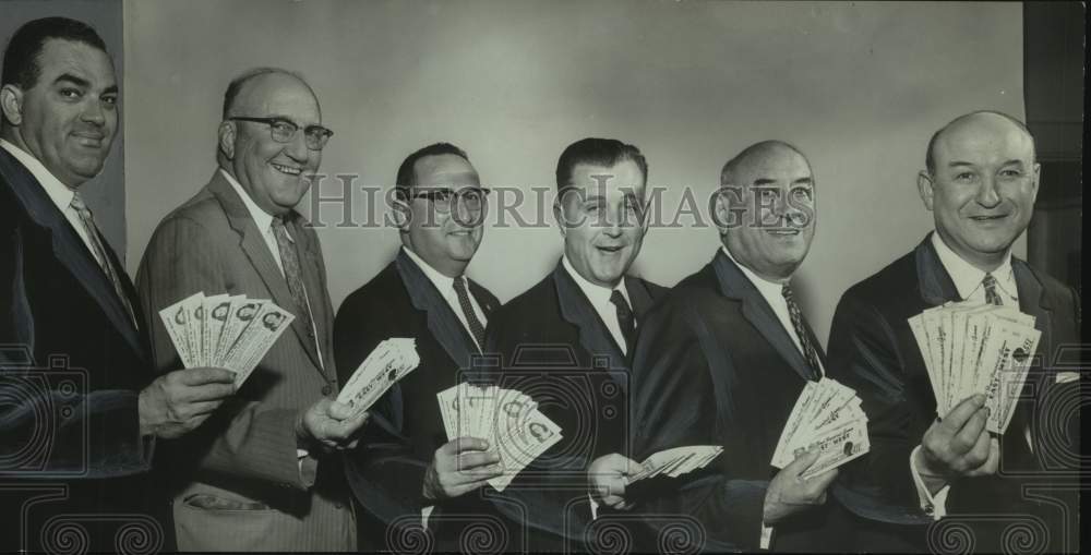 1961, Downtown Lions Club Tickets Committee for East-West - abna44776 - Historic Images