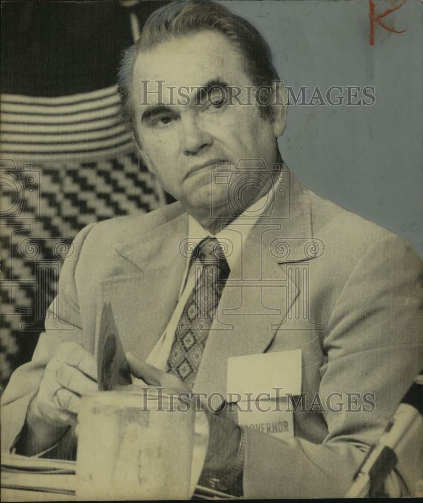 1974 Governor of Alabama George Wallace, Seated - Historic Images