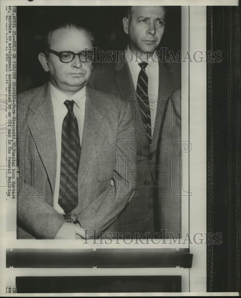 1958, Mark Zborowski, Russian born Harvard Researcher Held on Perjury - Historic Images