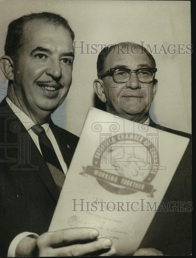 1967, Oscar Stagg and Limous Cruce, Fairfield Chamber of Commerce - Historic Images