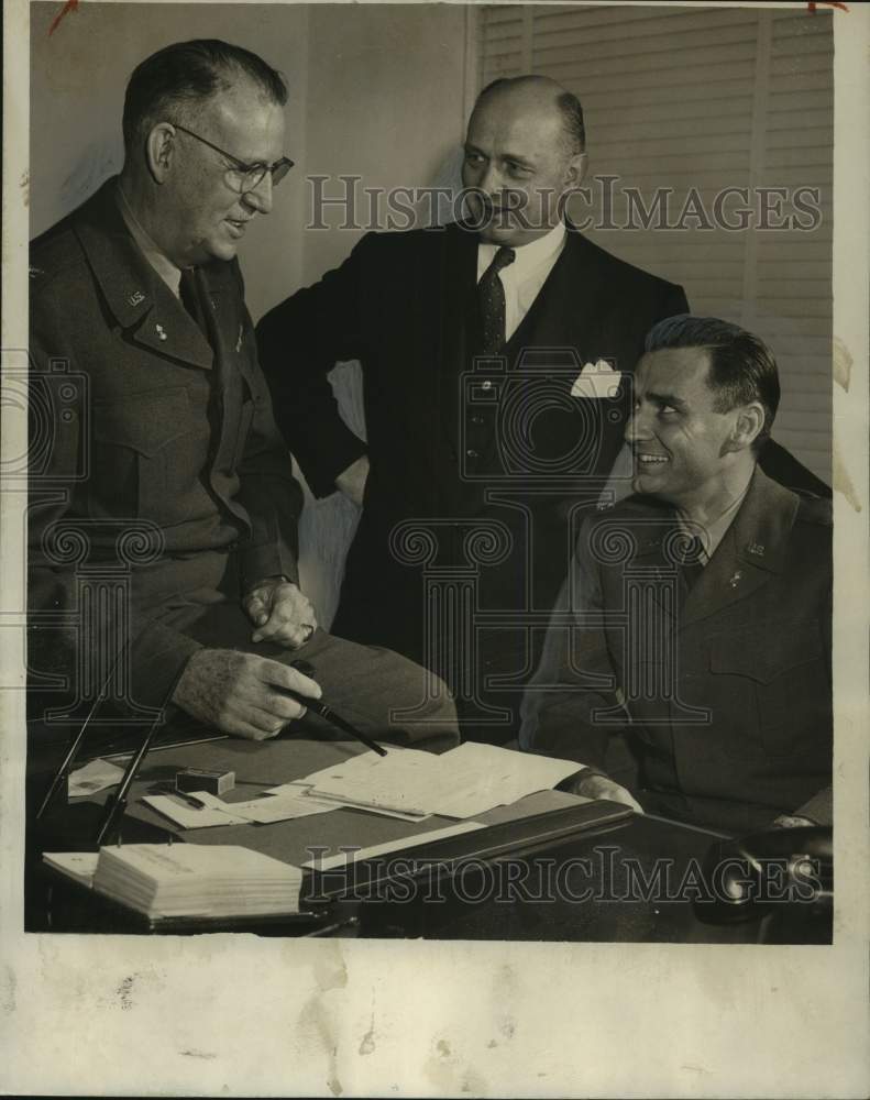 1951, Birmingham, Alabama Ordinance District Officials in Meeting - Historic Images