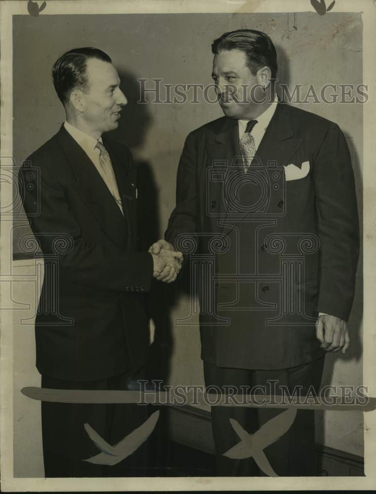 1949 Press Photo Men of Birmingham, Alabama Shaking Hands - abna44936 - Historic Images