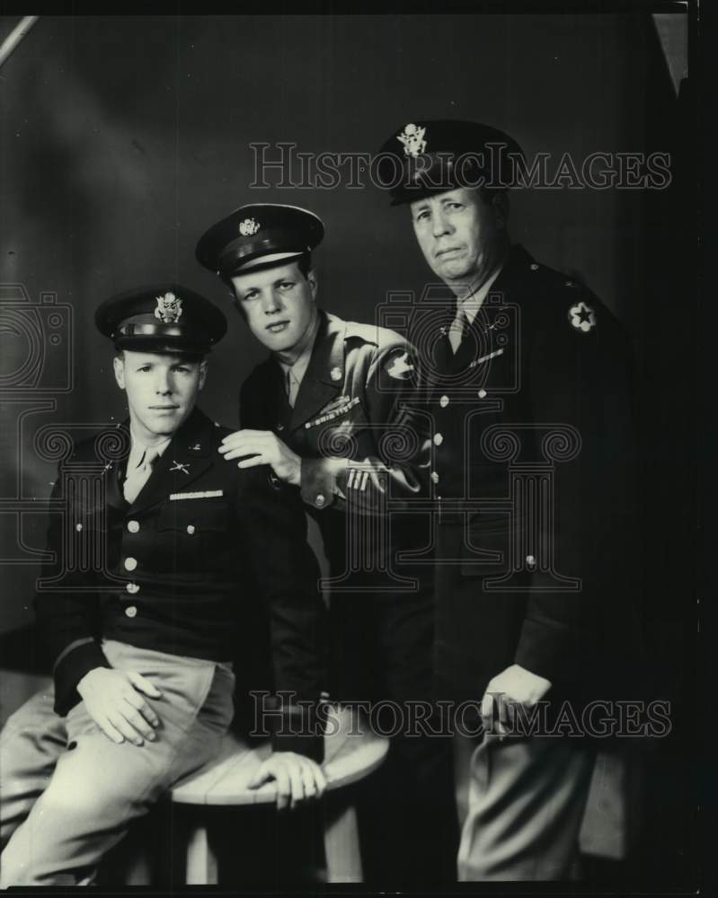 Press Photo Group Photo of Judge Edgar Bowron and Son - abna45085 - Historic Images