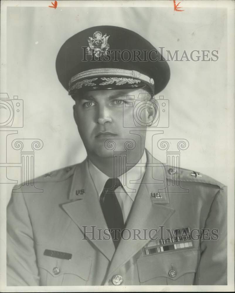 1958 Press Photo Major General James F. Berry, Adjutant General, Folsom Prison - Historic Images