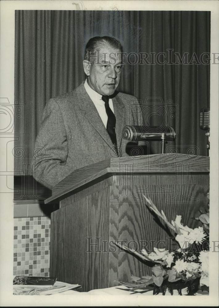 1965, A.C. Michaels, Boy Scout Council speaking in Alabama - Historic Images