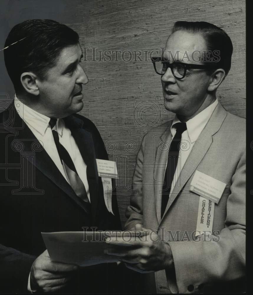 1965, Joe Healey, president of Public Relations Society of America - Historic Images