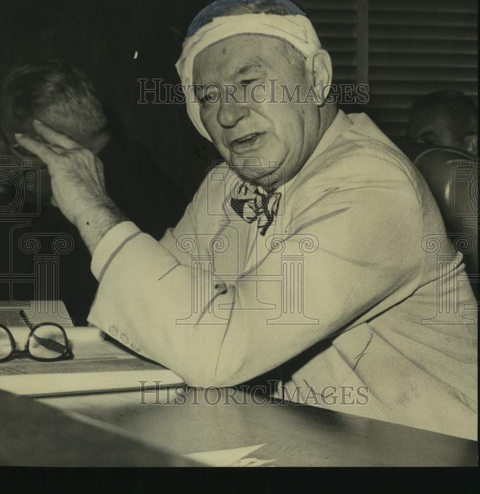 1960, James W. Morgan, Mayor of Birmingham, With Head Bandaged - Historic Images