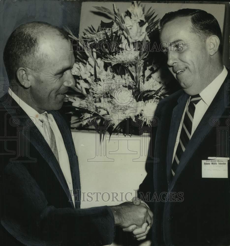 1961, Charles Kelley and W.C. Younger at Alabama Wildlife Federation - Historic Images