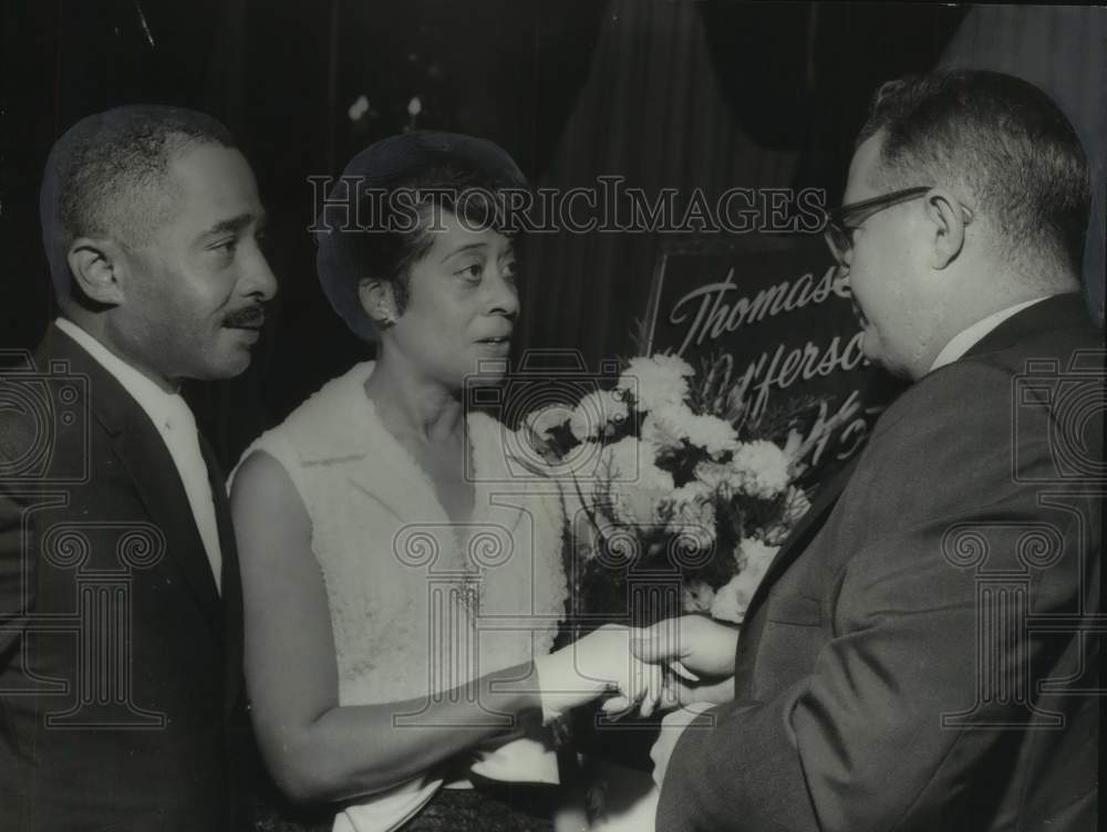 1968, Mrs. Amyle Boykin congratulated for Jefferson Cty. job, Alabama - Historic Images