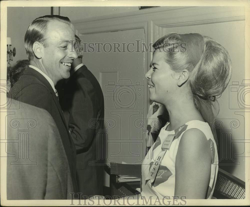 1968 Albert Brewer, Alabama Governor, with Hostess Barbara Harris-Historic Images