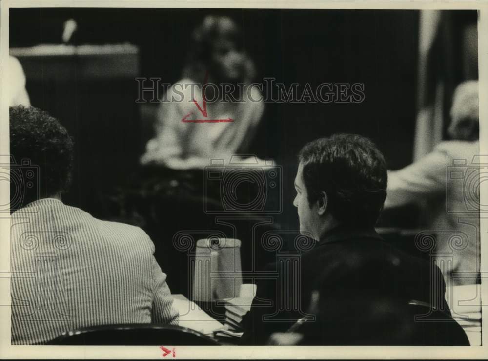 1988 Press Photo Tommy Bradley in Courtroom on Trial - abna45586 - Historic Images