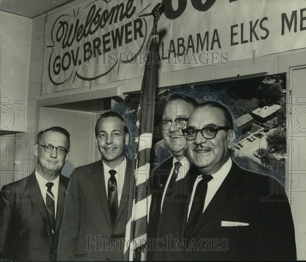 1968 Press Photo Alabama Governor Albert Brewer at Elks Meeting - abna45734 - Historic Images