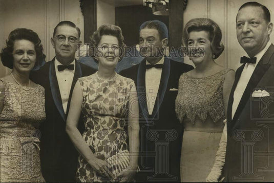 1964, Attendees at Roaring '20s Club Christmas Dinner-Dance - Historic Images