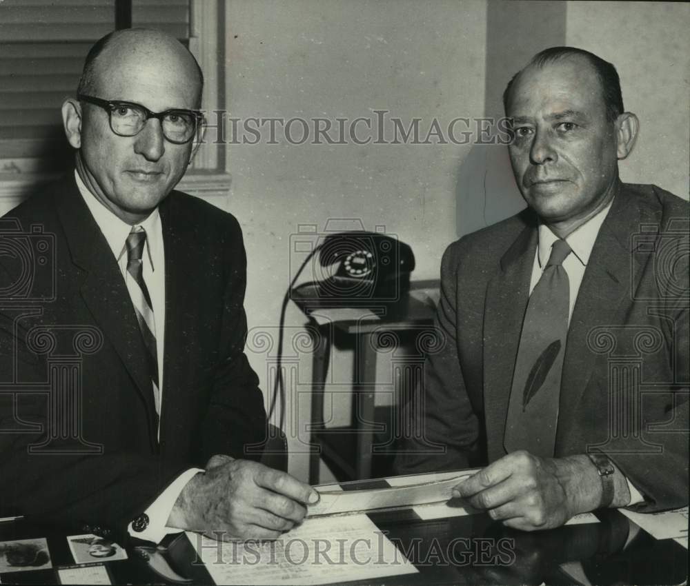 1956 Allen Rushton and Labor Leader Thomas Crawford, Birmingham - Historic Images
